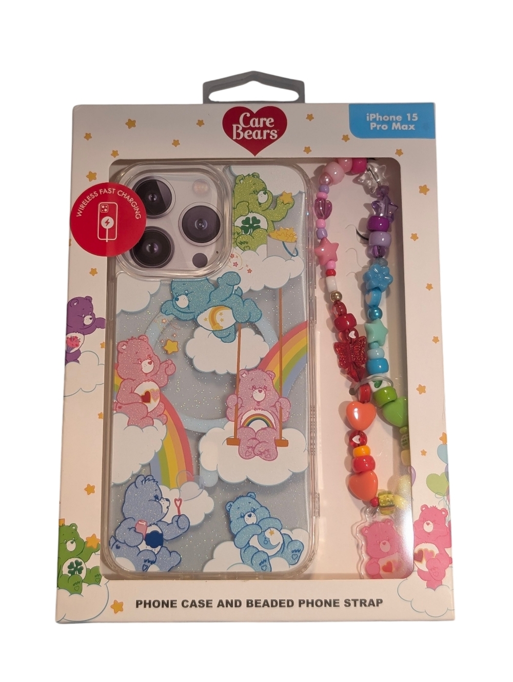 Care Bears iPhone 15 Pro Max Case with Beaded Strap